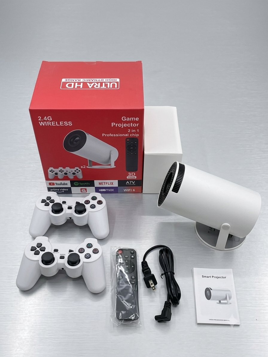 Smart Projector 2-in-1 | 4K Ultra HD with Wireless Controllers